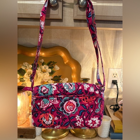Vera Bradley Bloom Berry Turnlock Crossbody - Picture 6 of 13
